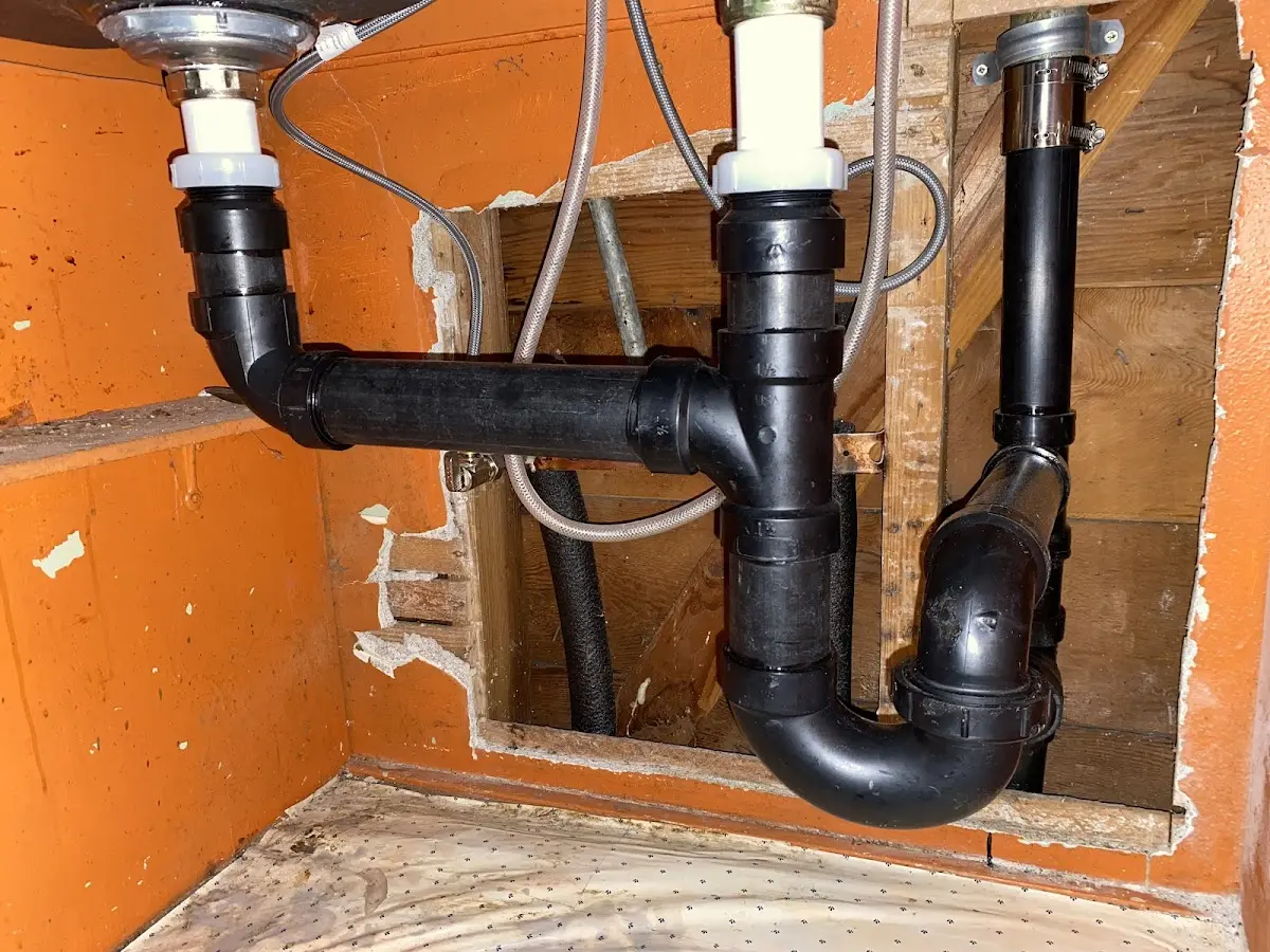 Professional Bathroom Installation equipment and tools on the job in Port Townsend